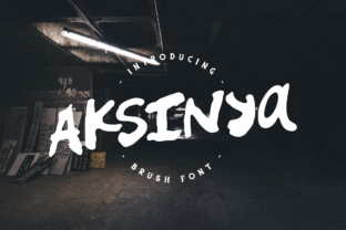 Aksinya Brush: A Handmade Font for Creative Projects