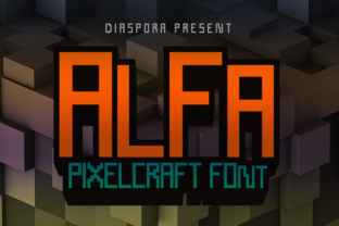AlFa: A Pixelcraft Font That Blends Retro Charm with Modern Versatility