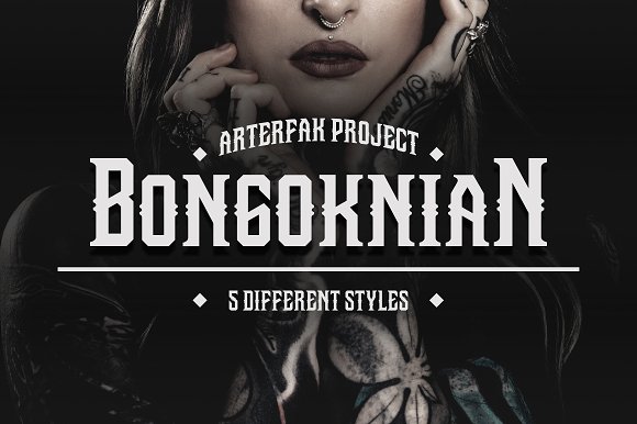 Bongoknian: An Experimental Slab Serif with Vintage Grit