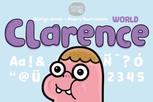 Clarence World – A Font Inspired by the Cartoon Network Series