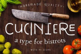 Cuciniere: A Culinary Font for Food Lovers and Branding