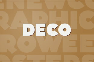 Deco: Where Hand-Drawn Warmth Meets Art Deco Sophistication