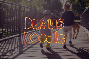 Dufus Doodle: A Playful Cartoon Font for Real-World Projects