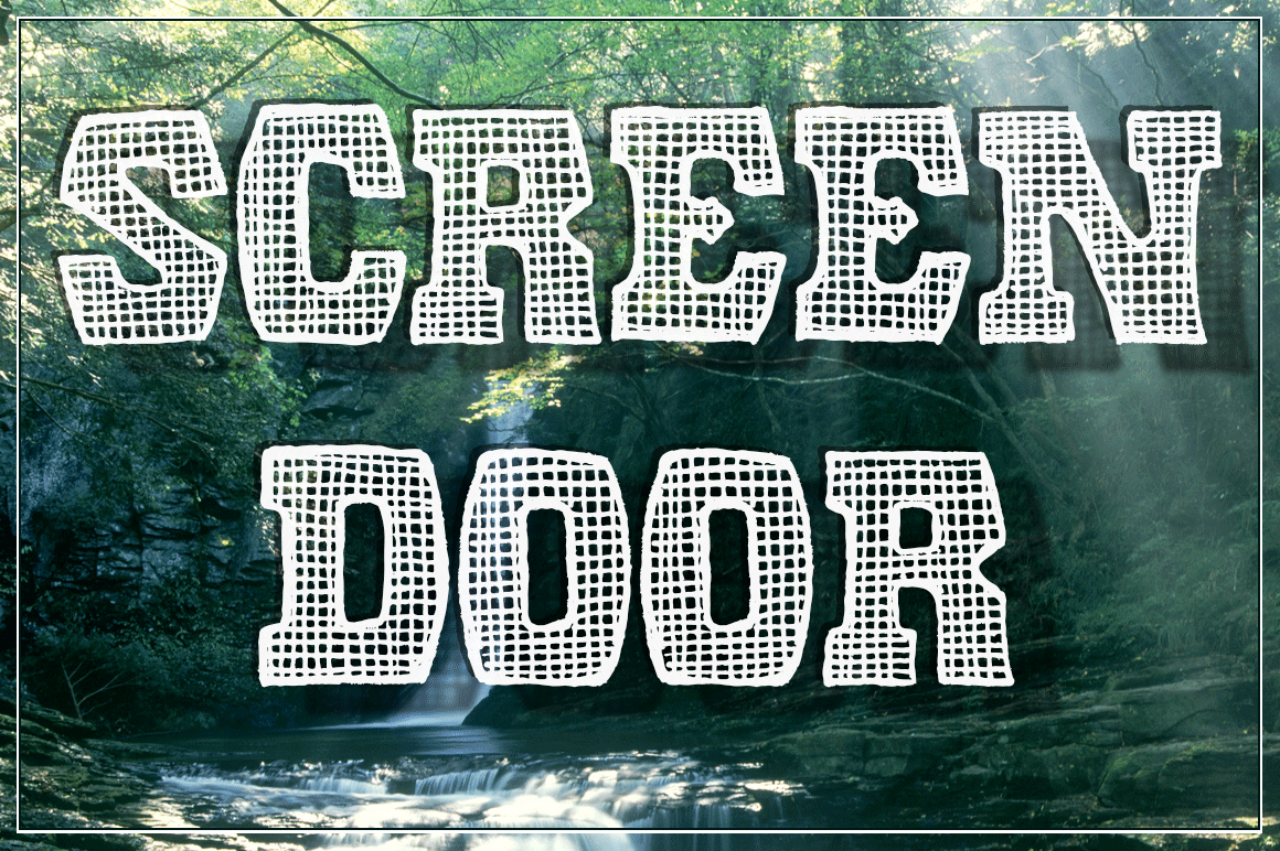 Evaluating Screen Door as a Typeface Choice
