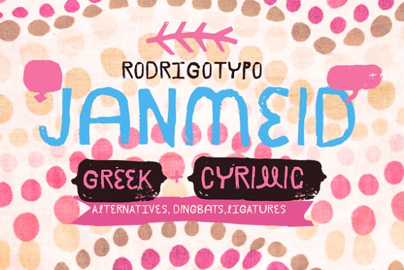 Janmeid: A Handmade Typeface with Three Distinct Dingbat Sets for Creative Storytelling