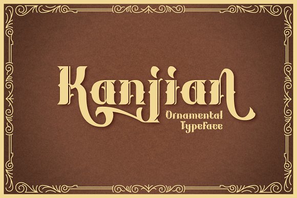Kanjian: An Ornamental Font for Display Use