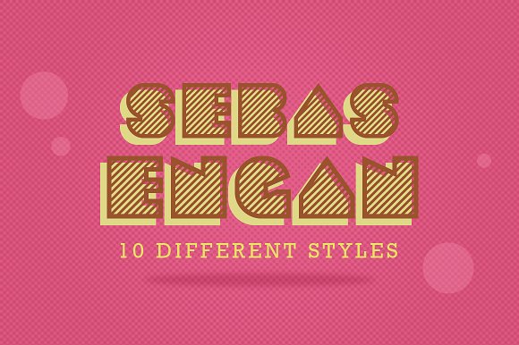 Sebasengan: A 10-Font Family Built for Mixing and Matching